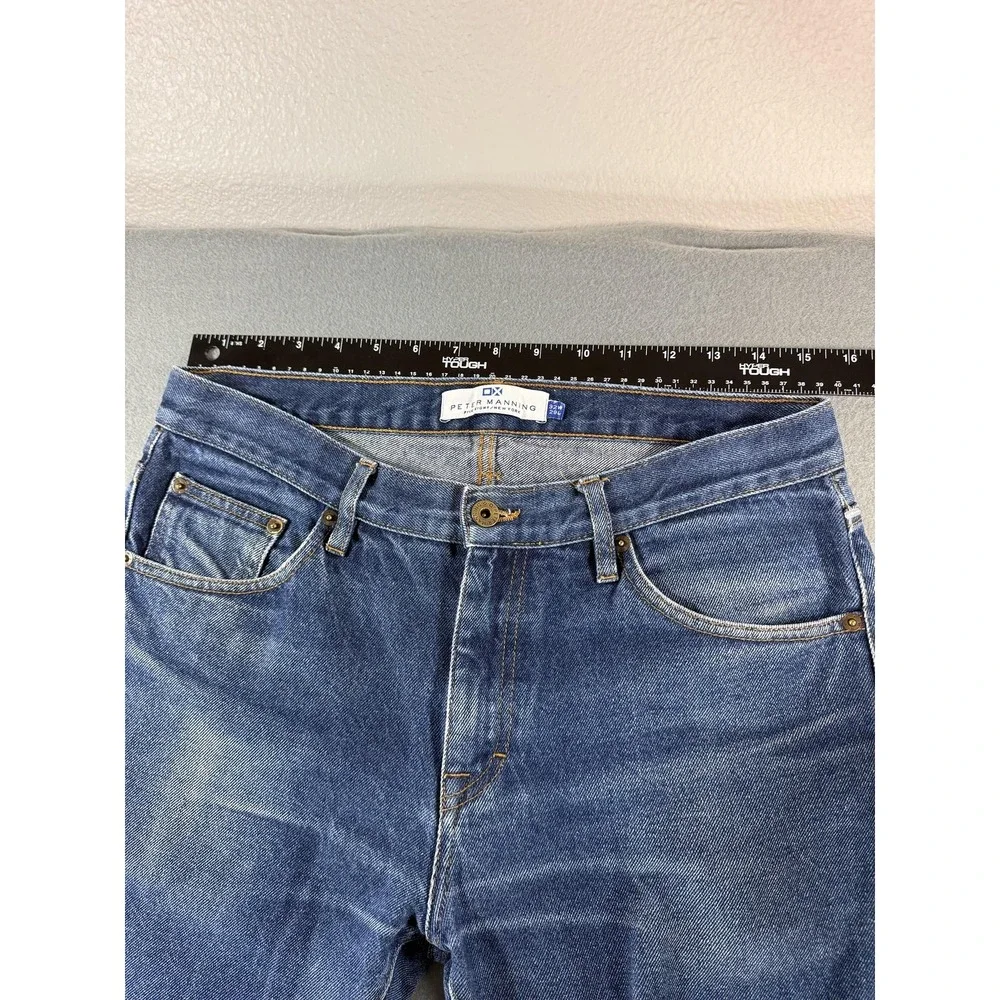 Peter Manning Jeans Mens 32x29 Medium Wash Blue‎ Regular Straight Denim Casual